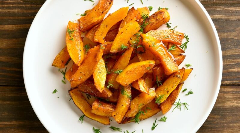 baked pumpkin slices